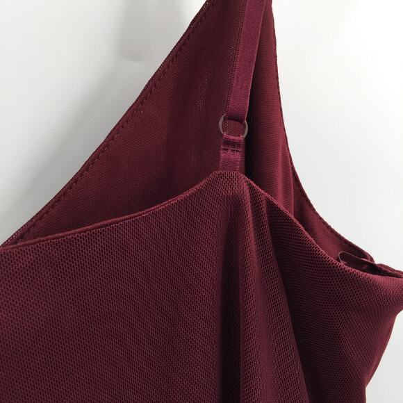 AFRM Maxi Slip Dress Adjustable Strap Burgundy M - Picture 3 of 8